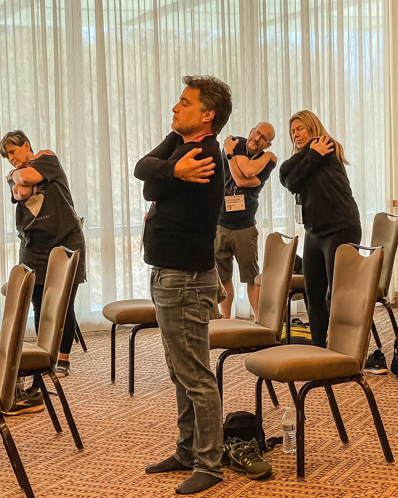 A Free Your Spine movement session in progress
